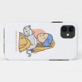猫おもしろいの毛は真珠の耳気に付きの女の子ではない Case-Mate iPhoneケース (裏面(横))