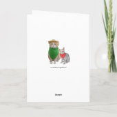 猫おもしろいの父の日 カード (裏面)