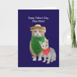猫おもしろいの父の日 カード