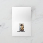 猫おもしろいの犬の習慣 カード (内部)