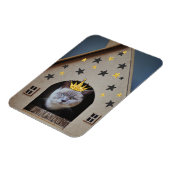 猫おもしろいの猫がカワイイ猫好き マグネット (左側)