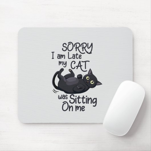 猫おもしろいの言い訳 – 私の猫のために遅い マウスパッド (マウス)