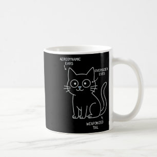 猫おもしろいの設計図の皮肉な技術の解剖学 コーヒーマグカップ