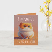 猫おもしろいの誕生日 カード (黄色い花)