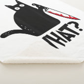 猫おもしろいの黒猫 シェルパブランケット (3/4)