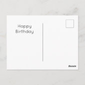 猫おもしろいの40歳の誕生日 ポストカード (裏面)