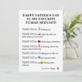 猫おもしろいの「かわいいハッピーパパのデイカード」 シーズンカード (スタンド正面)