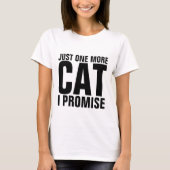 猫おもしろいのTシャツをもう一枚お約束 Tシャツ (正面)