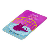 猫おもしろいはバレンタインが大好きパーソナライズされた マグネット (左側)