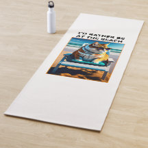 猫おもしろいはビーチだ