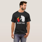 猫おもしろいは僕の欲しい事をする Tシャツ (正面フル)