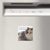 猫おもしろいは太ってない!厚塗り マグネット (インサイチュ (食洗機))