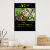 猫おもしろいは引用する ポスター (キッチン)