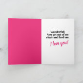 猫おもしろいは私のバレンタイン? カード (内部)