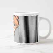 猫おもしろいは、私は傲慢ではなく、単に恥ずかしがり屋 ジャンボコーヒーマグカップ (右)