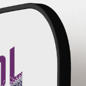 猫おもしろいも人間クール向け ピックルボールラケット (左詳細)