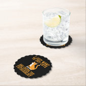 猫おもしろいを飼い家父長制Tシャツを潰す ペーパーコースター (インサイチュ)