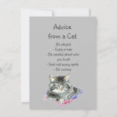 猫おもしろいアドバイスおもしろいユーモア (正面)