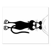 猫おもしろいキャラクター引掻き布 ラバースタンプ (インプリント)