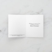 猫おもしろいキリスト教クリスマスカード制作 シーズンカード (内部)