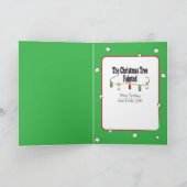 猫おもしろいクリスマスカード – 動物イラストレーション カード (内部)