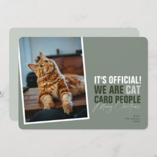 猫おもしろいクリスマスカードMeowyクリスマス シーズンカード