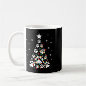 猫おもしろいクリスマスツリー コーヒーマグカップ (左)