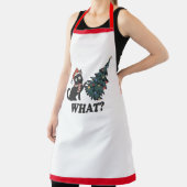 猫おもしろいクリスマスパパのエプロン エプロン (インサイチュ)