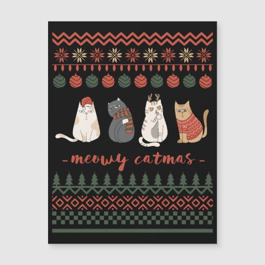 猫おもしろいクリスマスプン – Cat Christmas (正面)