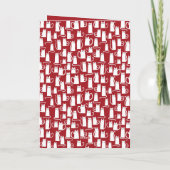 猫おもしろいクリスマスホリデーカード シーズンカード (裏面)