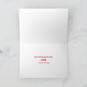 猫おもしろいクリスマスリースお子猫の写真 シーズンカード (内部)