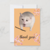 猫おもしろいサンキューカード サンキューカード (正面)