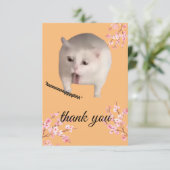 猫おもしろいサンキューカード サンキューカード (スタンド正面)