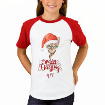 猫おもしろいサンタ冬メリークリスマス