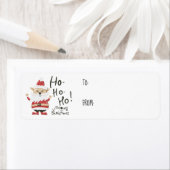 猫おもしろいサンタ・クリスマスギフトシール ラベル (インサイチュ)