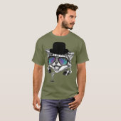 猫おもしろいシャツ素人ハム電波取扱者講演 Tシャツ (正面フル)