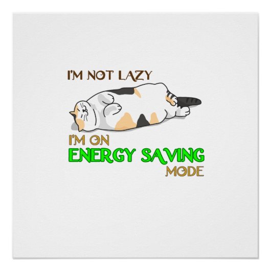 猫おもしろいシャツ|猫好きギフト |猫の贈り物 ポスター (正面)