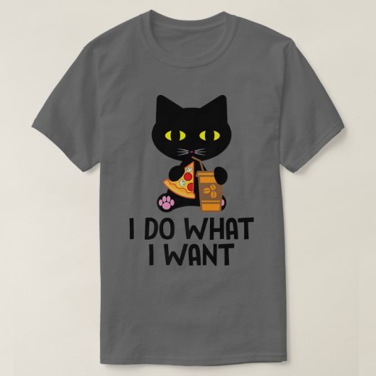 猫おもしろいシャツ Tシャツ (デザイン正面)