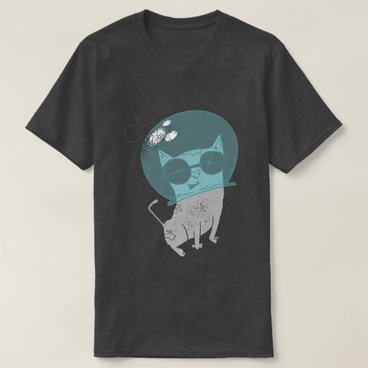 猫おもしろいシャツ Tシャツ (デザイン正面)