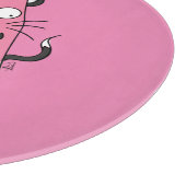 猫おもしろいスイカかわいい子たち カッティングボード (角)