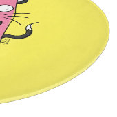 猫おもしろいスイカかわいい子たち カッティングボード (角)