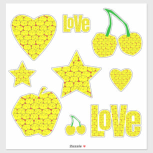 猫おもしろいスクラップブック作りカラフルシール シール