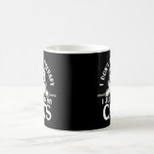 猫おもしろいセラピー不要 コーヒーマグカップ (中央)