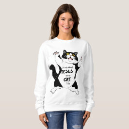 猫おもしろいティー、毛皮ママTee、猫オーナー スウェットシャツ
