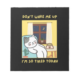 猫おもしろいデザイン子供へ-おもしろい用トレンディーデザイン ノートパッド