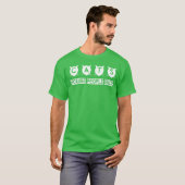 猫おもしろいデザイン猫好き猫人吸女 Tシャツ (正面フル)