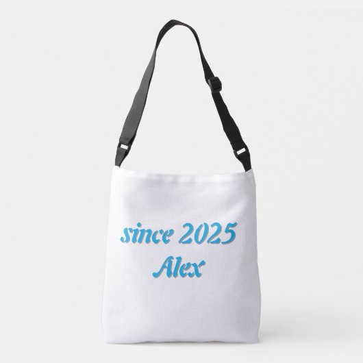 猫おもしろいトートバッグ – 3年前は普通だった クロスボディバッグ (裏面)