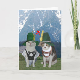 猫おもしろいドイツのバレンタイン シーズンカード