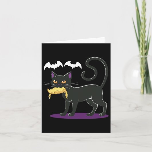 猫おもしろいハロウィン投票米国 カード (正面)