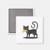 猫おもしろいハロウィーン投票選挙2024米国1 マグネット (正面/裏面)
